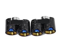 Tuyau D'échappement Embout D'échappement En Fibre De Carbone Pour BMW G22 G23 G26 420i 430i 425i Quad Tubulure D'échappement(Carbon Fiber B)