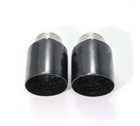 Tuyau D'échappement Embout D'échappement En Nid D'abeille Noir Mat En Acier Inoxydable Pour Golf Pour GTI MK7, Accessoires De Modification De Voiture(Right ID51-OD89)