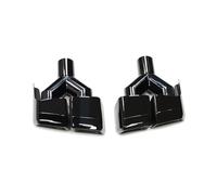 Tuyau D'échappement Embout D'échappement Pièce/lot Quad Pour Benz W212 E63, Pour Système Pour CLS W204, Buse Silencieux, En Acier Inoxydable 304, 2 Pièces/lot Voiture Silencieux(Y Black)