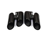 Tuyau D'échappement Embout D'échappement Pièce/lot Quad | Pour Panamera 971 972 2017 + Embouts De Système Buse Silencieux En Acier Inoxydable 2 Voiture Silencieux(Black A)