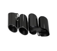 Tuyau D'échappement Embout D'échappement Pièce/lot Quad | Pour Panamera 971 972 2017 + Embouts De Système Buse Silencieux En Acier Inoxydable 2 Voiture Silencieux(Black E)