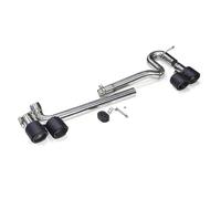 Tuyau d'Échappement Embout D'échappement Pour VW Pour CC Silencieux D'échappement Quad Embout D'échappement En Fibre Carbone Système Tuyau D'échappement(Carbone)