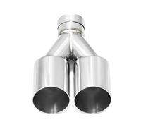 Tuyau D'échappement Embout D'échappement Quad ID63mm, 2 Pièces/lot, Entrée Inclinée, Coupe 76mm, 89mm, 101mm, Sortie Silencieux, Buse Tuyau Acier Inoxydable Voiture Silencieux(ID63MMOD101MM)