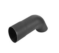 Tuyau D'échappement Embout D'échappement Rabattable, Entrée ID 51mm, Mandrin, Tube Coudé, Longueur 230mm, 125 Degrés, Pour Voiture, Acier Inoxydable T304 Voiture Silencieux(Black ID 63mm)