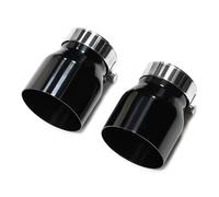 Tuyau D'échappement Embout D'échappement Silencieux 60 Mm ID 2 Pièces Pour BMW F22 F23 Pour M235i Pour M240i F20 F21 Pour M135i Pour M140i F30 F31 Tubulure D'échappement(Noir)