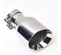 Tuyau D'échappement Embout D'échappement Universel En Acier Inoxydable 304 Pour Voiture, 1 Pièce, Système De Bord Biseauté, Silencieux, Brillant(ID 51 OD 101 MM)