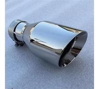 Tuyau D'échappement Embout D'échappement Universel En Acier Inoxydable 76 Mm Entrée sortie Tubulure D'échappement(Bevel Edge)