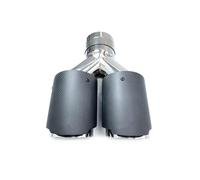 Tuyau d'échappement Embout Silencieux D'échappement Universel Acier Inoxydable 304 À Double Longueur Égale Turbo Sound Sifflet(IN 76-OUT 114)