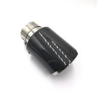 Tuyau D'échappement Embouts D'échappement En Acier Inoxydable Pour Silencieux De Voiture 1 Pièce Tuyau Carbone Brillant Tubulure D'échappement(ID 60mm-OD 89mm)