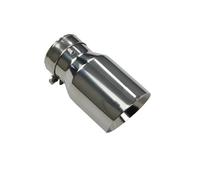 Tuyau d'Échappement Embouts D'échappement Universels En Alliage De Titane Mat Pour Voiture Double Sortie Silencieux Pour Course(In51-Out 89mm)