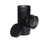 Tuyau D'échappement En T En Acier Inoxydable, Adaptateur De Tuyau De Poêle De Tuyau De Cheminée, Remplacement De Té De Tuyau D'échappement De Tube De Poêle De Cheminée Pour Poêle à Bois De Poêle à Boi