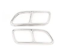 Tuyau d'échappement Garniture Couvercle Modifiée Tuyau D'échappement Queue Pour Volvo Pour XC90 S60 V60 2014-2019 Cadre Décoration Tuyaux D'échappement Voiture Embouts d'échappement(2015-2019 A)