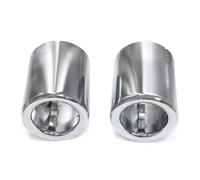 Tuyau d'échappement Garniture D'échappement Pour BMW F49 F48 2019 Embout Remplacement Buse Silencieux Réglage L'embout 2 Pièces Par Systèmes D'échappement(Silver)