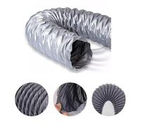 Tuyau d'échappement gris,tuyau d'échappement télescopique,résistant à la chaleur,ignifuge,for l'extraction des fumées de soudage et l'évacuation de l'air vicié.(250mm/9.8in)