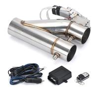 Tuyau d'Échappement Kit De Silencieux D'échappement Électrique Universel À Double Valve 2" 2,25" 2,5" 3" Avec Télécommande Sans Fil(3 Inch)