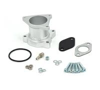 Tuyau d'Échappement Kit de tuyaux en aluminium pour A3 A4 A6 TT Q5 2.0tdi Auto VALVE Tuyaux d'échappement Voiture(Argent)