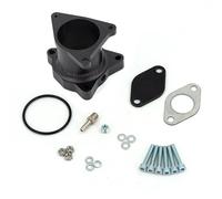 Tuyau d'Échappement Kit de tuyaux en aluminium pour A3 A4 A6 TT Q5 2.0tdi Auto VALVE Tuyaux d'échappement Voiture(Noir)