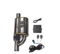 Tuyau d'Échappement Kit Tuyau d'échappement pour Voiture avec contrôle électrique la Valve Angle Valve Ajustable Silencieux Universel 51 63 70 76 Tuyaux d'échappement Voiture(2 Modes Right 63MM S)