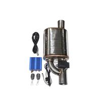 Tuyau d'Échappement Kit Tuyau d'échappement pour Voiture avec contrôle électrique la Valve Angle Valve Ajustable Silencieux Universel 51 63 70 76 Tuyaux d'échappement Voiture(Remote Left 76MM G)