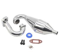 Tuyau d'échappement latéral en aluminium compatible avec voiture RC essence 1:5 compatible avec Rovan compatible avec HSP compatible avec KM SS FG compatible avec Baja 5B 5T 5SC Truck 15004