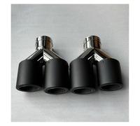 Tuyau d'Échappement Lot 2 Embouts D'échappement Doubles En Y Tuyaux D'échappement À Double Sortie Et Acier Inoxydable Silencieux Toutes Les Voitures AK(ID 70MM-OD 101MM)