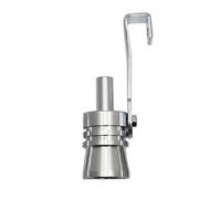 Tuyau D'échappement Modifié Pour Voiture, Queue Universelle, Sifflet À Vapeur, Sifflet À Turbine, Simulateur Sonore Silencieux D'Échappement(Silver -L)