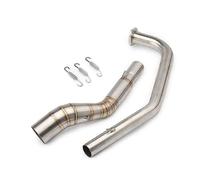 Tuyau D'échappement Moto 51 Mm Tuyau Liaison Tuyau D'échappement À Enfiler Pour Y&amaha R15 V2 V3 YZF-R15 MT-125(Style 1)