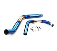 Tuyau D'échappement Moto pour CB190 pour CBF190R pour CB190R pour CBF190X Système Silencieux De Tube Intermédiaire Lien D'échappement Tuyaux(Bleu)