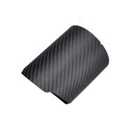 Tuyau D'échappement Part Couvercle de tuyau d'échappement universel en Fiber de carbone, 1 pièce, bride droite universelle pour voiture, boîtier de tuyau Queue Gorge Décoration(Matte In87-Ou91)