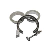 Tuyau D'échappement Pince Universelle À Bande En V, Kit De Connexion De Pipeline À Bride Mâle Et Femelle, En Acier Inoxydable 304 Voiture Silencieux(2.36 inch 60mm,Quick release kit)