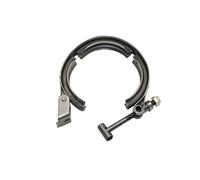 Tuyau D'échappement Pince Universelle À Bande En V, Kit De Connexion De Pipeline À Bride Mâle Et Femelle, En Acier Inoxydable 304 Voiture Silencieux(4.5 inch 114mm,Quick release clamp)