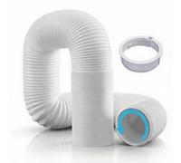 Tuyau d'échappement portable de rechange Midea pour climatiseur mobile, 15 cm de diamètre, extensible jusqu'à 1,5 m, polypropylène et ABS résistant à la chaleur avec fil d'acier, pièce de rechange