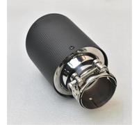 Tuyau d'Échappement Pour Benz Car Universal Modification Tuyau D'échappement Simple Acier Inoxydable Entièrement Carbone Embout Silencieux Mat(51-76MM)