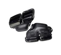 Tuyau D'échappement Pour Benz Classe S W222 Mise À Niveau Tuyau D'échappement Pour AMG 63 Noir Carré Bouche Quadruple Sortie Silencieux Embout Buse Tuyau D'échappement(2014-2016 Black)