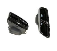 Tuyau D'échappement Pour Benz Classe S W222 Mise À Niveau Tuyau D'échappement Pour AMG 63 Noir Carré Bouche Quadruple Sortie Silencieux Embout Buse Tuyau D'échappement(2017-2020 Black D)