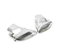 Tuyau d'Échappement Pour Benz Pour Tuyau D'échappement Classe C W205 C180 C200 C60 C300 Mise À Niveau Du Tuyau D'échappement Système D'embout Silencieux Pour C43(Style Silver 2)