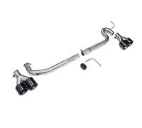 Tuyau d'Échappement Pour BMW F10 F11 520i 523i 525i 528i 530i Double tuyau d'échappement jusqu'à M5 Look Quad Exhaust Tip(Noir)
