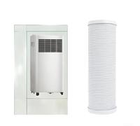 Tuyau d'échappement pour climatiseur portable MIDEA en PVC résistant à la chaleur avec renfort en fil d'acier intégré, conduit flexible extensible, réglable, 13-25 cm, blanc, installation sans outils