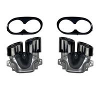 Tuyau D'Échappement Pour GLB X247 GLB220 250 GLB35 GLB45 AMG Réaménagement Pare-chocs Arrière Turbo Silencieux Embouts D'échappement Sorties Tuyau 2020(Noir)
