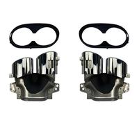 Tuyau D'Échappement Pour GLB X247 GLB220 250 GLB35 GLB45 AMG Réaménagement Pare-chocs Arrière Turbo Silencieux Embouts D'échappement Sorties Tuyau 2020(Argent)