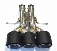 Tuyau d'Échappement Pour Les Versions À Moteur À Essence Pour Civic De Dixième Génération 2019, Tuyaux D'échappement Bleu Brûlé Avec Trois Sorties(Black A)