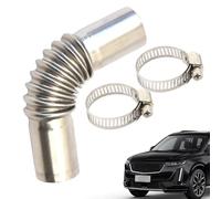 Tuyau d'Échappement pour Moto | Tube de Prolongation pour Chauffage Stationnaire,Coude d'Échappement en Acier Inoxydable pour Chauffage Stationnaire Tondeuse Moto Camion Vélo