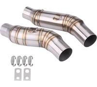 Tuyau d'échappement, raccord de tuyau Middle Link 1 paire pour moto universelle