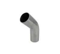 Tuyau d'Échappement Raccords de tuyauterie sanitaire en Acier Inoxydable 304, coude à 45 degrés, diamètre extérieur de Tuyau de 51 mm, 63 mm, 76 mm Tuyaux d'échappement Voiture(51mm x1.5mm)