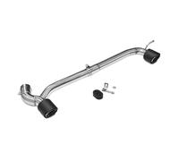 Tuyau d'échappement Silencieux D'échappement Double Sortie En Fiber De Carbone En Acier Inoxydable Pour BMW F22 F23 220i Série 2 Échappement(Carbon Fiber B)