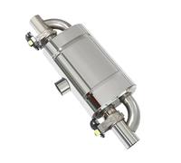 Tuyau D'échappement Silencieux D'échappement Électronique Central, Double Sortie, Style T, À Valve, Universel, 51, 60, 63, 70, 76mm Voiture Silencieux(63mm inlet outlet)