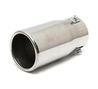 Tuyau D'Échappement Silencieux D'échappement Voiture Bouche Plate/biseautée Système D'échappement Arrière En Acier Inoxydable Décoration Automobile Universelle Embout Pot D’Échappement(Flat)