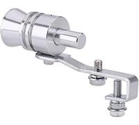 Tuyau d'échappement Sound Booster - Sifflet XL - Turbo Whistle pour voiture et moto | Fake V8 Turbo Sound | Générateur de son de tuyau d'échappement tuning | Facile à monter (argent, XL)