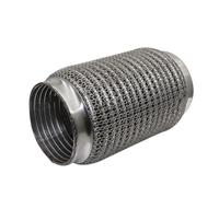 Tuyau D'échappement Tube D'échappement Voiture Connexion Flexible Télescopique Soufflet Maille D'acier Connecteur Tuyau De Silencieux Acier Inoxydable Soudé Universel Double Extrémité Conseils(60MM-20
