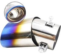 tuyau d'échappement Tuyau d'échappement décoration de tuyau gorge queue voiture pour Volvo C30 S80L C70 V50 S40 XC90 XC XC70 pour ReCharge pour Heico(Multi-colored)